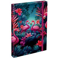 BAAGL Folders for school notebooks A4 Flamingos - School Folder