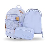 BAAGL 3 SET Skate Lilac: Backpack, Pencil Case, Gymsack - School Set