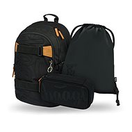 BAAGL 3 SET Skate Darkness: Backpack, Pencil Case, Gymsack - School Set