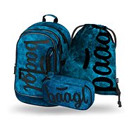 BAAGL 3 SET Core Ocean: Backpack, Pencil Case, Gymsack - School Set