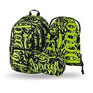 BAAGL 3 SET Core Lime: Rucksack, Federtasche, Tasche - Schulset