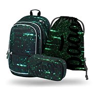 BAAGL 3 SET Core Numbers: backpack, pencil case, bag - School Set