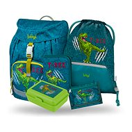 BAAGL 5 SET Airy T-REX: backpack, pencil case, bag, wallet, box - School Set