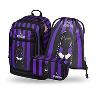 BAAGL 3 SET Cubic Wednesday: Backpack, Pencil Case, Gymsack - School Set