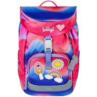 BAAGL School Backpack Airy Rainbow Red - School Backpack