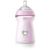 CHICCO Natural Feeling baby bottle 330 ml, 6m+, girl - Baby Bottle