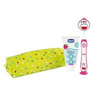 CHICCO Toothbrush and toothpaste set in case - Hippo, 3r+ - Oral Hygiene Set
