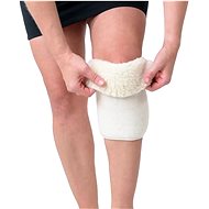 GrandmaOvečková.cz Elastic brace made of merino wool for knee natural XL - Brace
