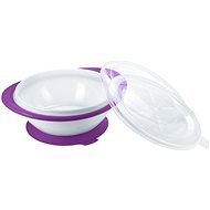 NUK Children's Bowl with Lids and Suction Cup - Violet - Children's Bowl