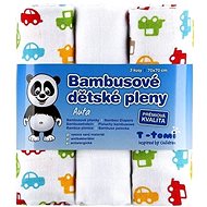 T-tomi Bamboo nappies 3 pcs - cars - Cloth Nappies