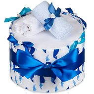 T-tomi LUX Big Diaper Cake - Whale - Nappy cake