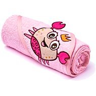 Sensilla Hooded Towel - Pink - Children's Bath Towel
