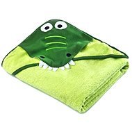Sensilla hooded towel crocodile - Green - Children's Bath Towel