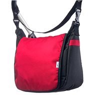 Caretero pelenkázótáska - fekete / piros - Babakocsi táska