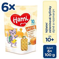 Hami Vegetable Sticks Pumpkin and Rosemary 6× 100g - Crisps for Kids