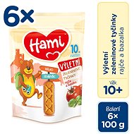 Hami Vegetable Sticks Tomato and Basil 6×100 g - Crisps for Kids