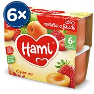 Hami 100% Apple, Apricot and Strawberry 6 × (4 × 100g) - Baby Food