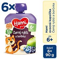 Hami Blackcurrant and Blueberry 6 × 90g - Baby Food
