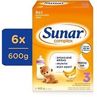 Sunar Complex 3 banán 6× 600 g - Dojčenské mlieko