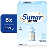 Sunar Standard 2 Pokračovacie dojčenské mlieko 8 × 500 g - Dojčenské mlieko