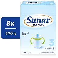 Sunar Standard 3 Batoľacie dojčenské mlieko 8 × 500 g - Dojčenské mlieko