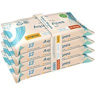 Aqua Wipes BIO Aloe Vera 100% folding napkins 99% water, 4× 64 pcs - Baby Wet Wipes