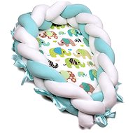 T-tomi Knitted Nest 2in1 Green Elephant - Baby Nest