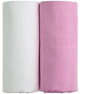 T-tomi TETRA fürdőlepedő, 2 db fehér + rózsaszín - Gyerek fürdőlepedő