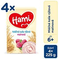Hami Kaša ryžová – malinová 4× 225 g - Mliečna kaša