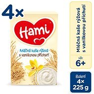 Hami Kaša ryžová – vanilková príchuť 4× 225 g - Mliečna kaša