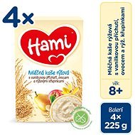 Hami Rice Porridge with Rice Crispies 4× 225g - Milk Porridge