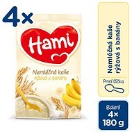 Hami First Spoon Rice Porridge with Bananas 4× 180g - Dairy-Free Porridge