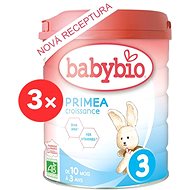 BABYBIO PRIMEA 3 Organic 3× 800g - Baby Formula