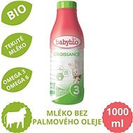 BABYBIO Croissance 3 Bio 1 l + detská BIO kaša 200 g - Tekuté dojčenské mlieko