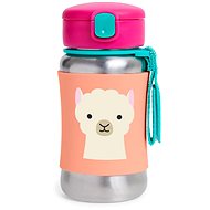 Skip Hop Zoo Bottle with Straw Lama 12m+ 350ml - Children's Water Bottle