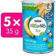 NATURNES BIO NutriPuffs Banán 5× 35 g - Chrumky pre deti