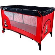 COSING ADAM with Adjustable Positions - Zebra Red - Travel Bed