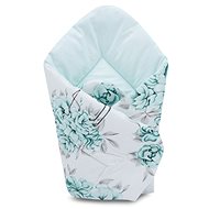 COSING SLEEPLEASE Peony with Flamingos Mint - Swaddle Blanket