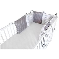 COSING Cushion Mantinel - Stars White-Grey - Crib Bumper