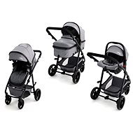 ASALVO CONVERTIBLE TWO+ Grey (2in1 + Car Seat) - Baby Buggy