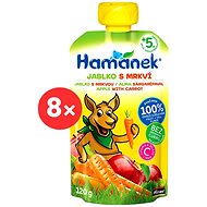 HAMÁNEK Apple with Carrot 8× 120g - Baby Food