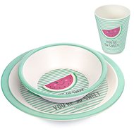 Canpol Babies SO COOL Bamboo Set Watermelon 3 Pcs - Dish Set