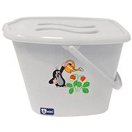 Gmini Bucket with lid Mole and strawberry gray - Diaper pail