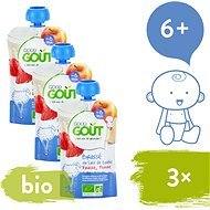 Good Gout Organic Sheep Yogurt with Apple and Strawberry 3× 90g - Baby Food