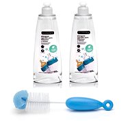 SUAVINEX SZETT tisztításra és fertőtlenítésre 500 ml (2 db) + kefe - kék - Tisztítószer