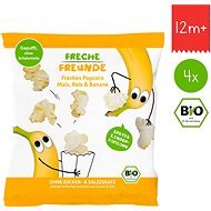 Freche Freunde BIO Popcorn Kukurica, ryža a banán 4× 20 g - Sušienky pre deti