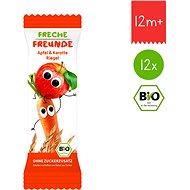 Freche Freunde BIO Fruit Stick - Apple and Carrot 12 × 23 g - Children's Bar