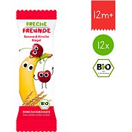 Freche Freunde Organic Fruit Bar - Banana and Cherry 12× 23g - Children's Cookies
