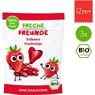 Freche Freunde Organic Fruit Chips - Strawberry 3× 12g - Children's Cookies