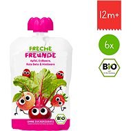 Freche Freunde BIO Apple, beetroot, strawberry and raspberry 6×100 g - Meal Pocket